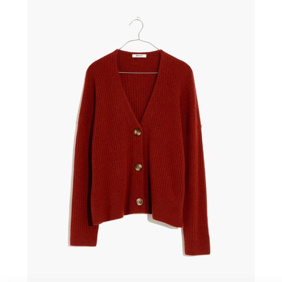 Madewell Cameron Ribbed Cardigan Sweater - Picture 2 of 4